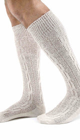 Oktoberfest Bavarian Socks White