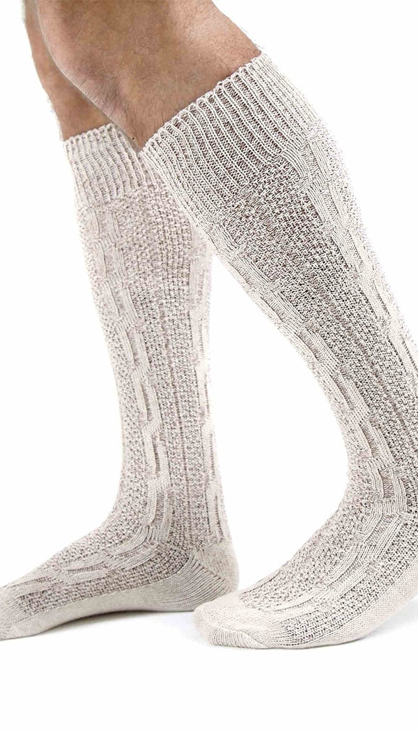 Oktoberfest Bavarian Socks White