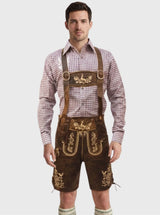 Trachten Short Lederhosen for Men in Wild Brown