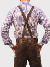 Trachten Short Lederhosen for Men in Wild Brown
