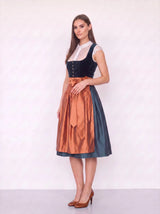 Alpine Petrol Velvet Copper Radiance Dirndl