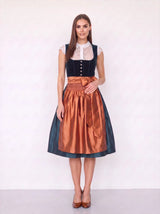 Alpine Petrol Velvet Copper Radiance Dirndl