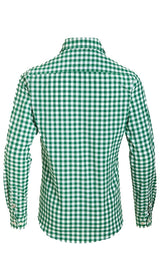 Trachten Shirt Small Checkered Dark Green