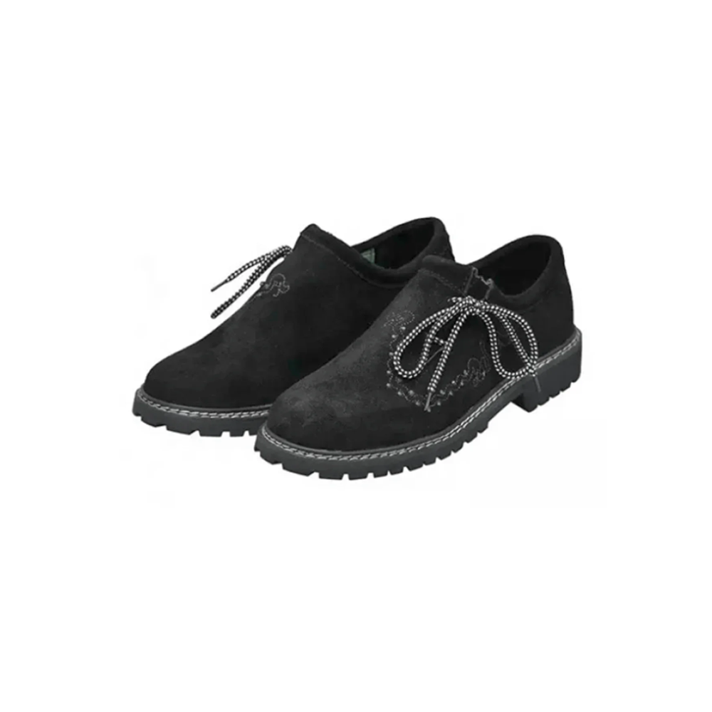 Traditional Black Embroidered Shoes