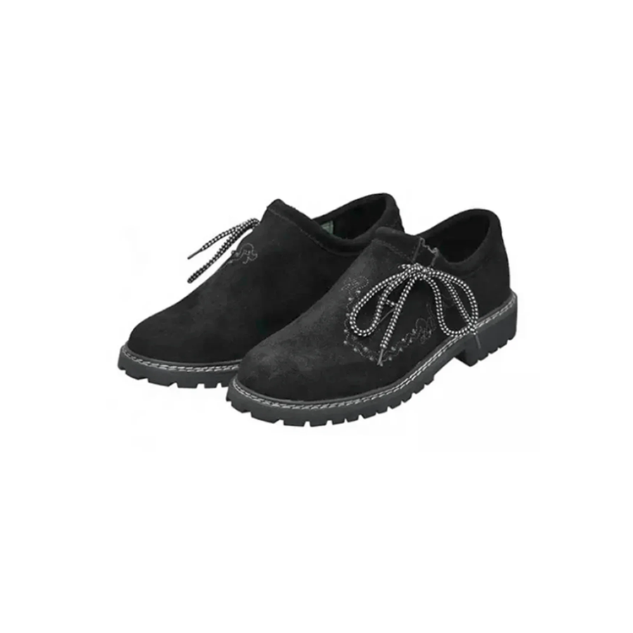 Traditional Black Embroidered Shoes