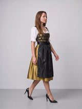 Vintage Midi Dirndl Betsy Black Gold