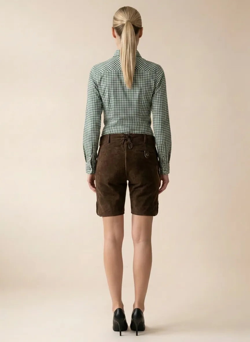 Floral Women’s German Lederhosen Embroidered