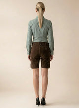 Floral Women’s German Lederhosen Embroidered