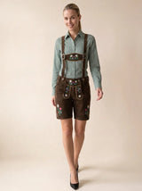 Floral Women’s German Lederhosen Embroidered