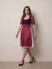 Vintage Wine Velvet Rose Romance Dirndl