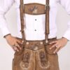 Trachten Short Lederhosen Real Shaded Brown