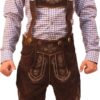 Bundhosen Knee Length Deep dark Brown