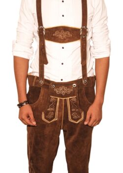Bundhosen Knee Length Trousers Staggering Brown