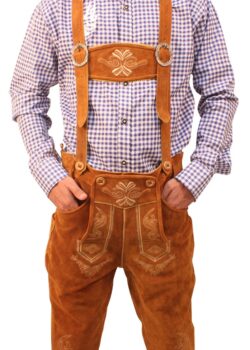 Bavarian Bundhosen Lavishing Gold Brown