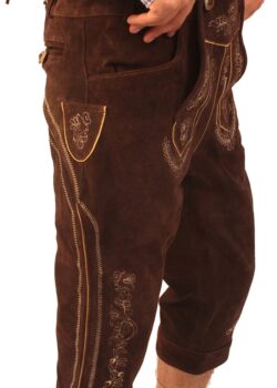 Bundhosen Knee Length Deep dark Brown