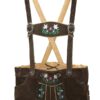Floral Women's German Lederhosen Embroidered