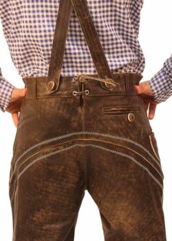 Bundhosen Knee Length Trousers Wild Brown