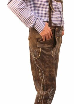 Bundhosen Knee Length Trousers Wild Brown
