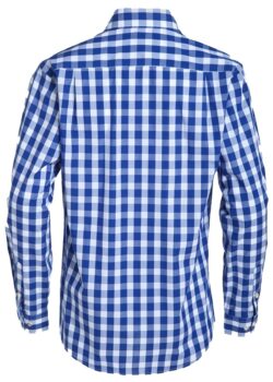 Trachten Shirt diamond Checkered Admiral Blue