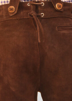 Bavarian Herren Lederhosen Dark Brown