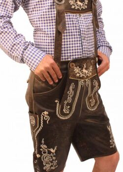 Trachten Short Lederhosen Wild Brown