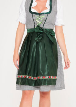 Midi Checkered Dirndl Vintage Green_ Only Close