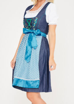 Midi German Dirndl Erna Black Sky_ Only Close