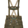 Olive Green Trachten Women Lederhosen Front View