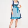 Midi German Dirndl Erna Blue Sky