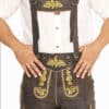 Dark Brown Bavarian Lederhosen for Men